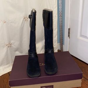 Clark brand black riding boots